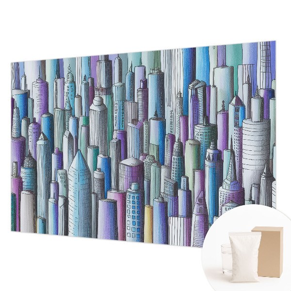 Non-woven fototapet med motiv af byens skyskrabere