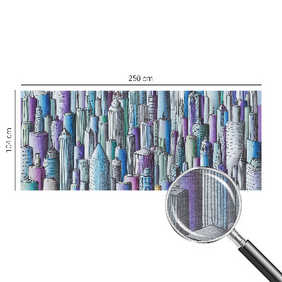 Non-woven fototapet med motiv af byens skyskrabere