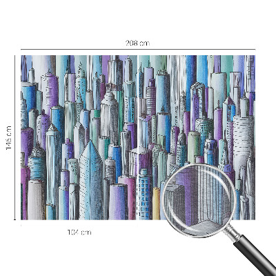Non-woven fototapet Byens skyskrabere