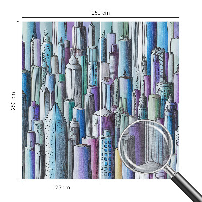 Non-woven fototapet Byens skyskrabere