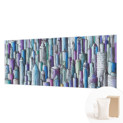 Non-woven fototapet med motiv af byens skyskrabere