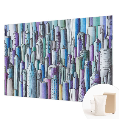 Non-woven fototapet med motiv af byens skyskrabere