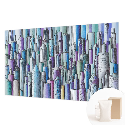 Non-woven fototapet med motiv af byens skyskrabere