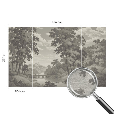 Væg tapet Slot og bro