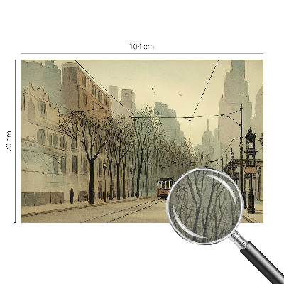 Fototapet soveværelse Byens symmetri