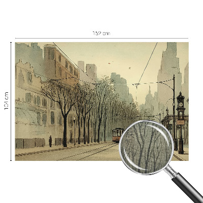 Fototapet soveværelse Byens symmetri