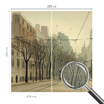 Fototapet soveværelse Byens symmetri