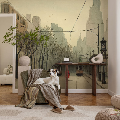 Fototapet soveværelse Byens symmetri