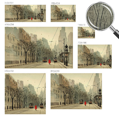 Fototapet soveværelse Byens symmetri