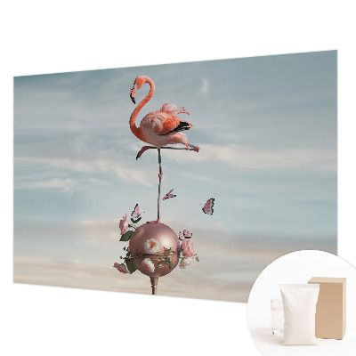 Fototapet stue Elegant flamingo