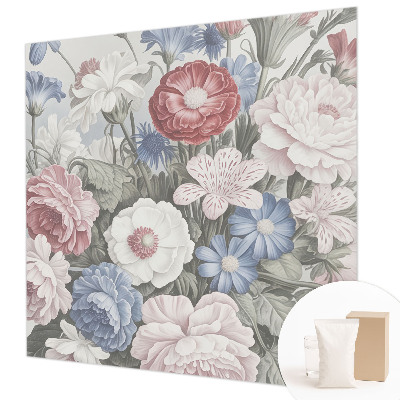 Fotovæg soveværelse Farverig buket