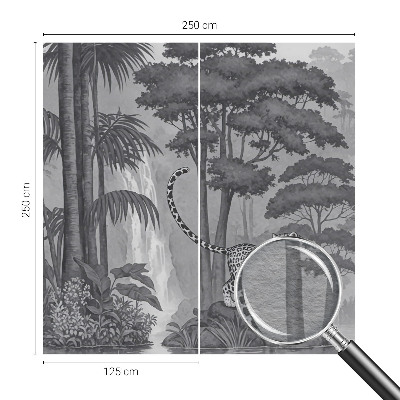Fototapet efter mål med motiv af tropisk jungle