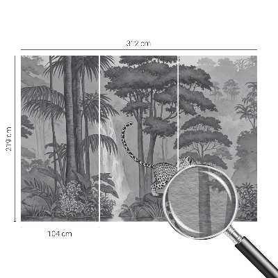 Fototapet efter mål Tropisk jungle