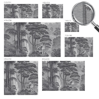 Fototapet efter mål Tropisk jungle