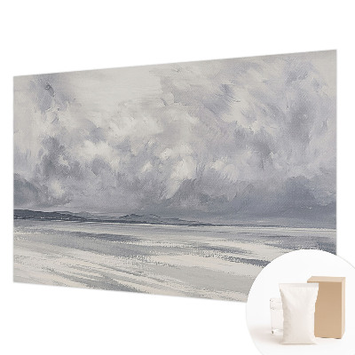 Fototapet på mål med motivet af en storm i horisonten