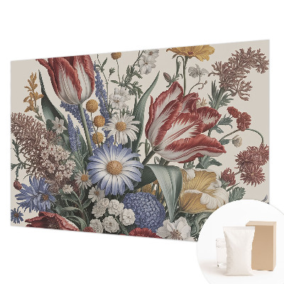 Høj kvalitet fototapet med motiv af en blomsterbuket