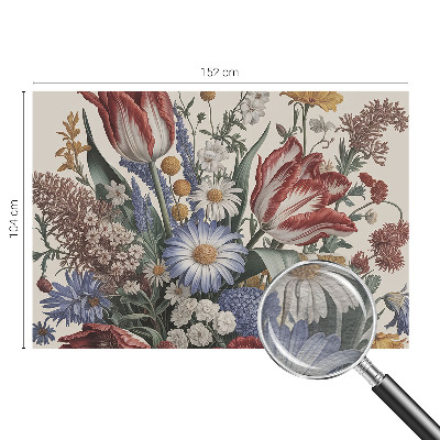 Høj kvalitet fototapet Blomsterbuket