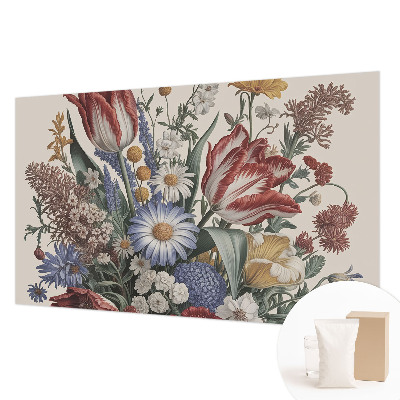 Høj kvalitet fototapet med motiv af en blomsterbuket