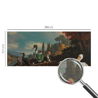 Non-woven fototapet Maleriske fugle