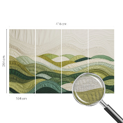 Væg tapet Fabric Hills