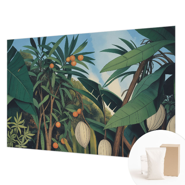 Fotovæg stue Tropisk jungle