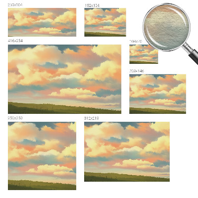 3D fototapet med motiv af himmel og skyer