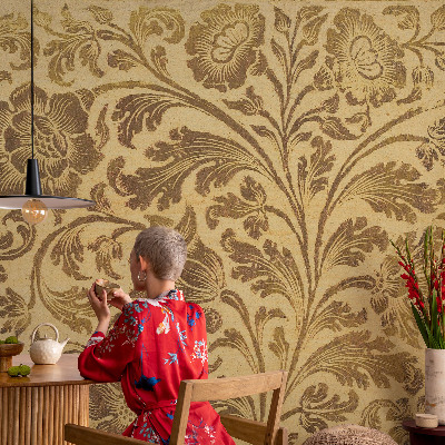 Høj kvalitet fototapet Blomstermønster