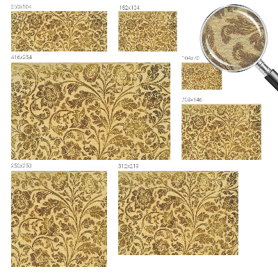 Høj kvalitet fototapet Blomstermønster