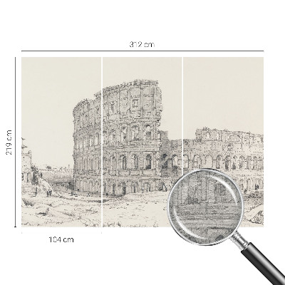 Stor fototapet Gamle ruiner