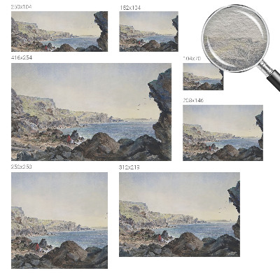 3D fototapet En stille kyst