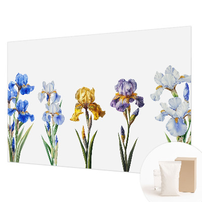 Vlies fototapet med motiv af irisblomster