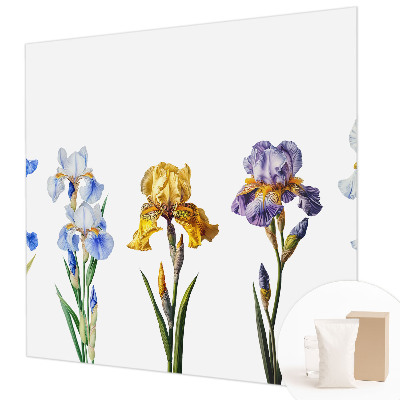 Vlies fototapet med motiv af irisblomster