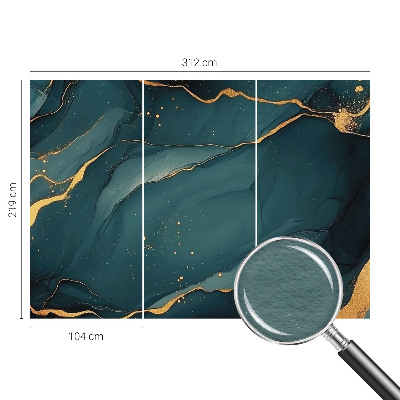 Fotostat Mørkeblå abstraktion