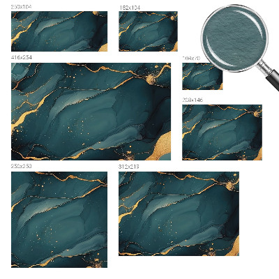 Fotostat Mørkeblå abstraktion