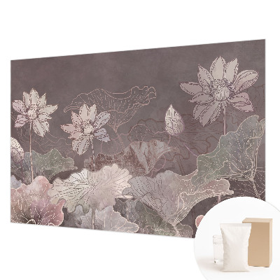 Fotovæg med fredelige botaniske motiver