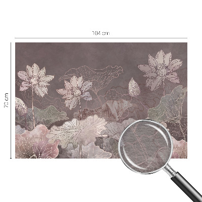 Fotovæg med fredelige botaniske motiver