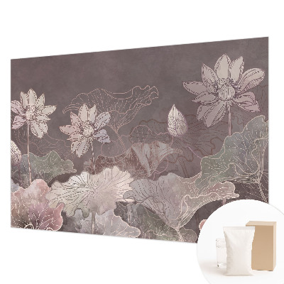 Fotovæg med fredelige botaniske motiver