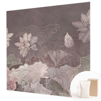 Fotovæg med fredelige botaniske motiver