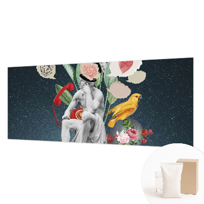 Væg tapet med surrealistisk kunst
