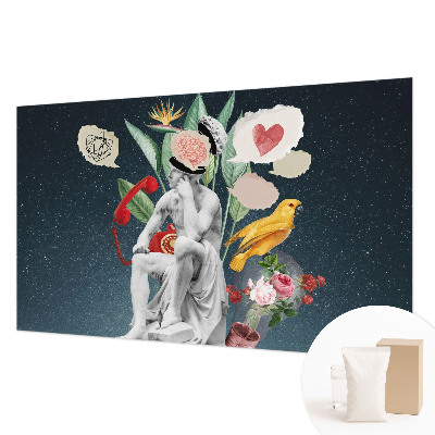 Væg tapet med surrealistisk kunst