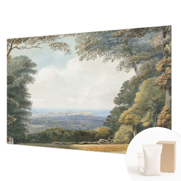 Fototapet soveværelse Skovklædt landskab