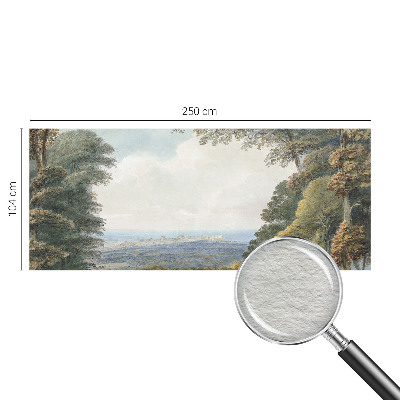 Fototapet soveværelse Skovklædt landskab