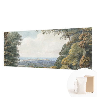 Fototapet soveværelse Skovklædt landskab