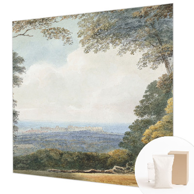 Fototapet soveværelse Skovklædt landskab