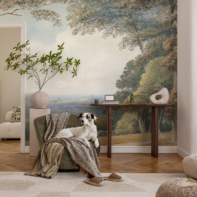 Fototapet soveværelse Skovklædt landskab