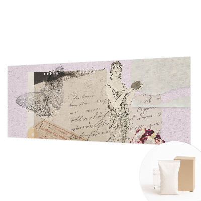 Fototapet børneværelse i nostalgisk collage-design