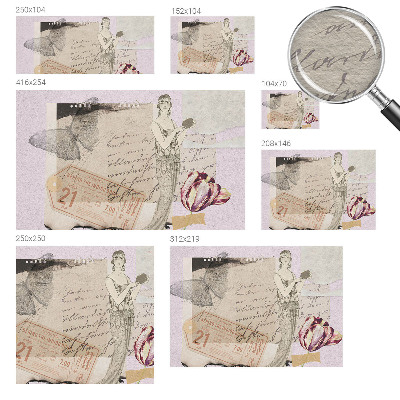 Fototapet børneværelse Nostalgisk collage