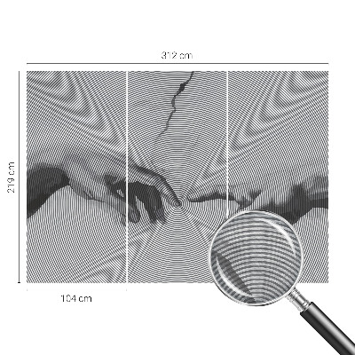 Modern fototapet Hypnotiske hænder