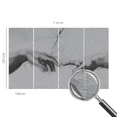 Modern fototapet Hypnotiske hænder