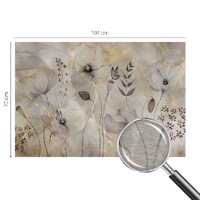 Høj kvalitet fototapet med et delikat blomstermotiv
